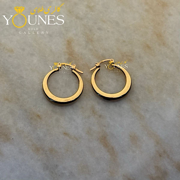 گوشواره طلا حلقه ای پلنگی